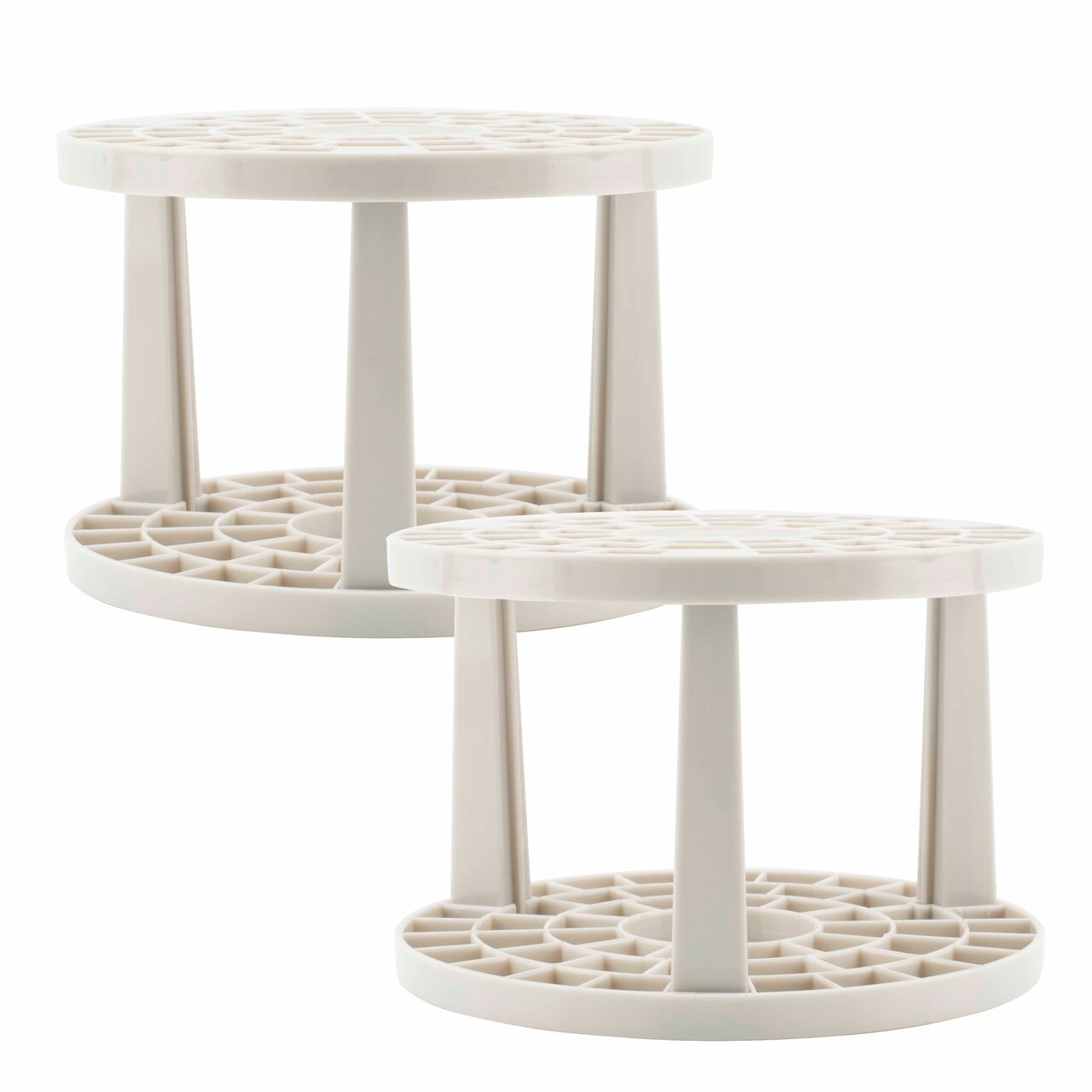 Creative Mark Brush Crate Brush Storage Holder - Brush Crate for Painting, Artists, Drying, & More! - Beige - 2 Pack